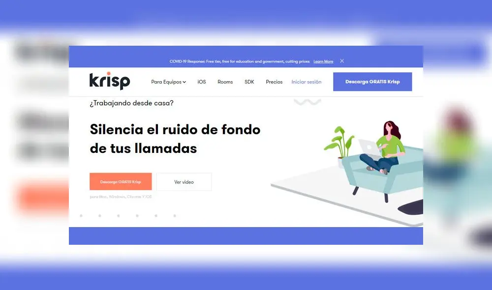 Krisp utiliza inteligencia artificial para limpiar su audio. Krisp utiliza inteligencia artificial para limpiar su audio.