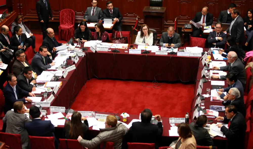 Comisión de Constitución. Foto: Jhonel Rodríguez. Comisión de Constitución. Foto: Jhonel Rodríguez.