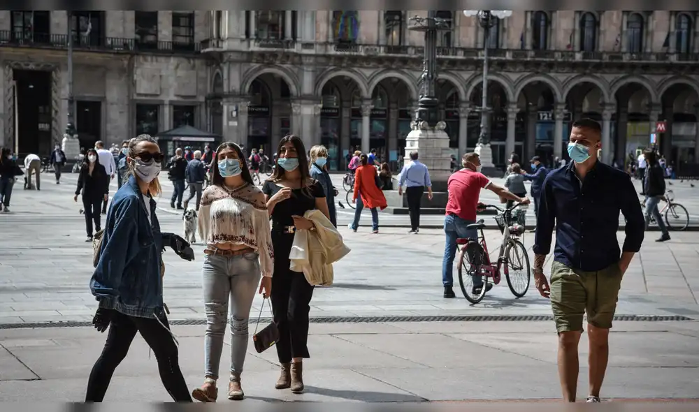 Italia registra cifras bajas ante la llegada de la segunda ola de infectados de coronavirus en Europa. Foto: EFE / Matteo Corner.