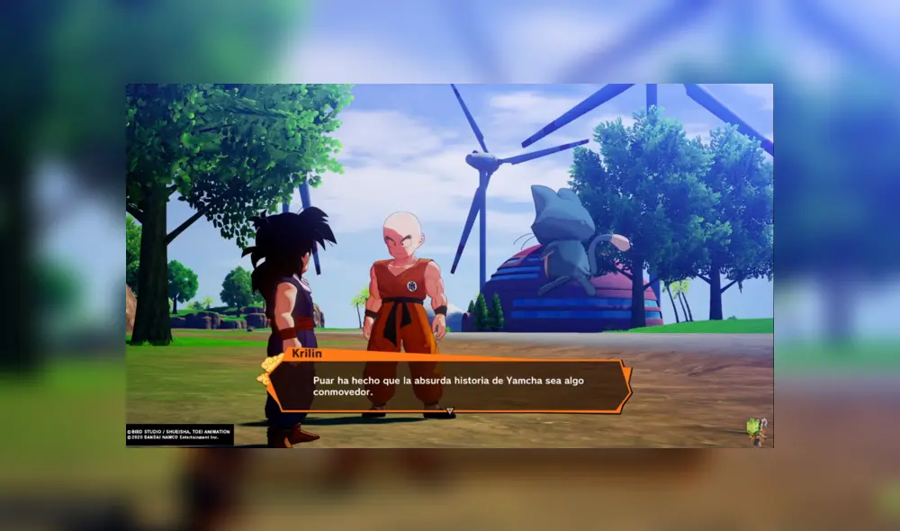 Krilin explica toda la situación. Krilin explica toda la situación.