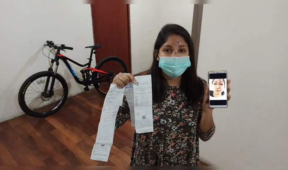 Ingeniera denuncia que se accidentó por ciclovía mal construida en la Costa Verde. Foto: Jessica Merino / URPI - GLR.