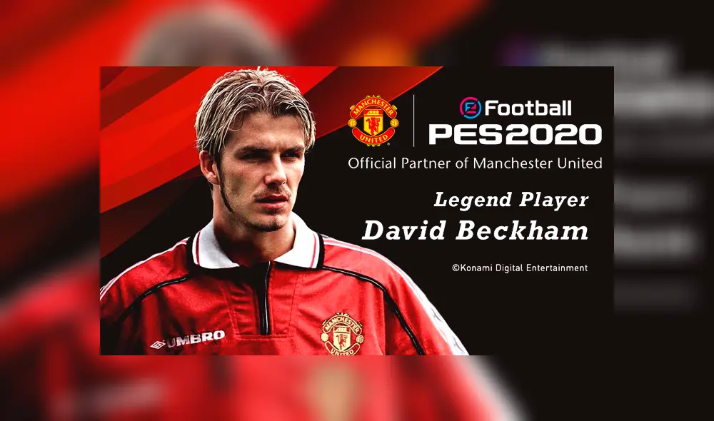 David Beckham, Manchesterd United y el 'Old Trafford' son oficialmente parte de PES 2020. David Beckham, Manchesterd United y el 'Old Trafford' son oficialmente parte de PES 2020.