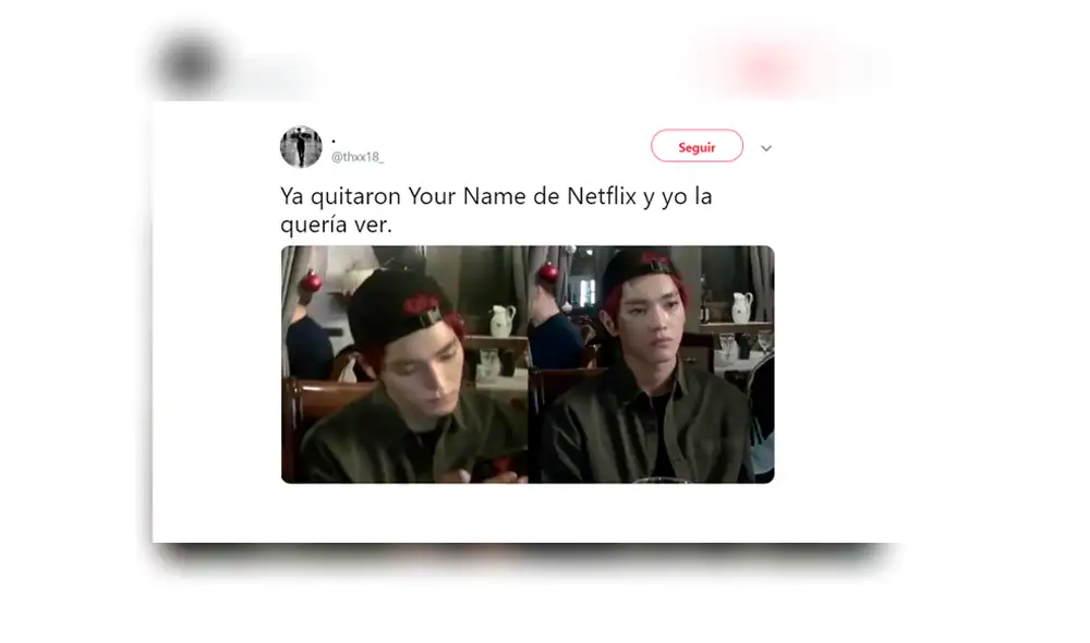 Netflix: Your Name sale del servicio y fans comparten su molestia en redes