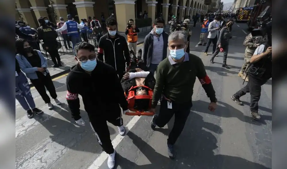 Simulacro en la comuna limeña. Foto: Gerardo Marín / La República
