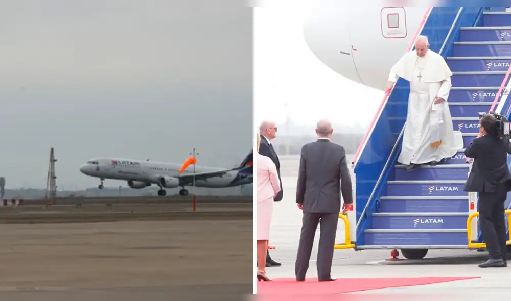 Papa Francisco ya está en Perú: así fue su arribo al aeropuerto Jorge Chávez [VIDEO]