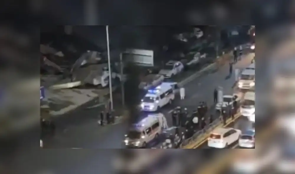 El Xinjia hotel fue construido en 2018 para viajeros de negocios y tiene al menos 80 habitaciones. Foto: Captura. El Xinjia hotel fue construido en 2018 para viajeros de negocios y tiene al menos 80 habitaciones. Foto: Captura.