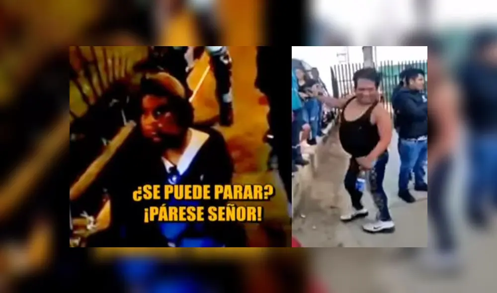 Sujeto usaba un pantalón para poder cubrir sus piernas. (Foto: Captura de video / ATV Noticias)