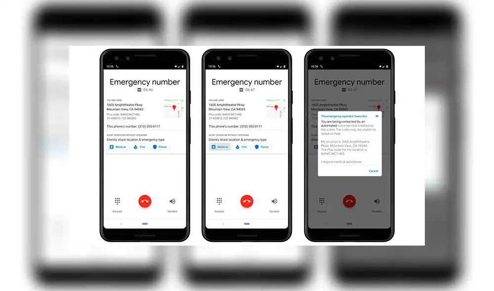 Nueva función de Google permitiriá llamar a los servicios de emergencia sin usar la voz.