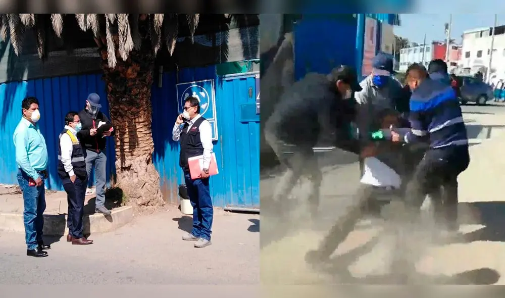 Con maquinaria pesada, funcionarios ingresaron a pesar de la oposición del abogado del consorcio, quien incluso fue arrastrado. Con maquinaria pesada, funcionarios ingresaron a pesar de la oposición del abogado del consorcio, quien incluso fue arrastrado.