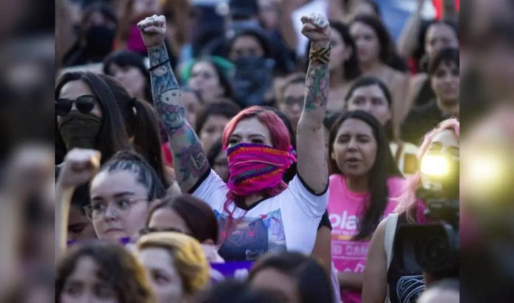 Otro de los motivos de esta manifestación es el alto índice de casos de feminicidios que se han registrado en los últimos meses. (Foto: Difusión)