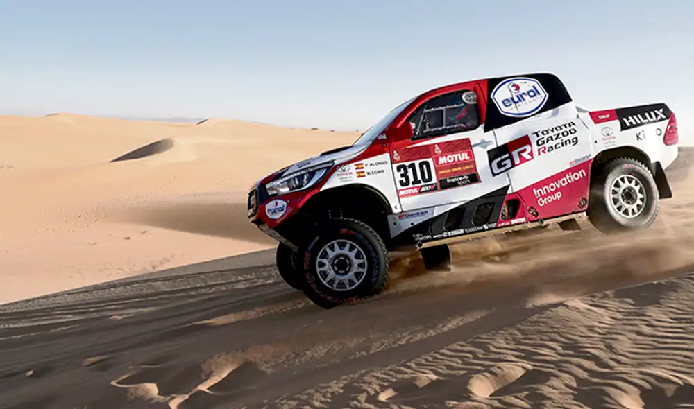 Dominio. A pesar de ser su primer Dakar, Alonso viene sorprendiendo por su rendimiento.