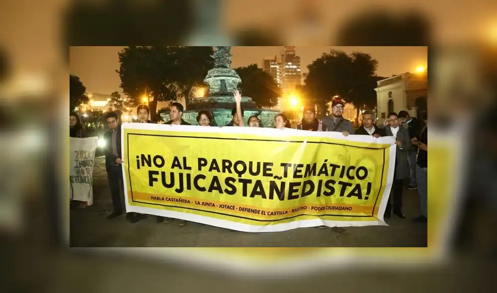 Colectivos realizan plantón contra construcción de parque temático "Héroes de la Democracia" [VIDEO] 