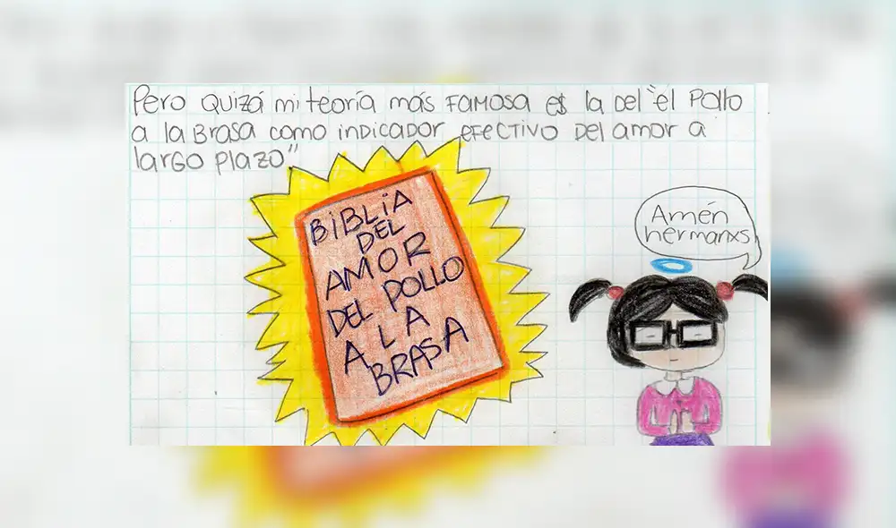 Vía Facebook: La romántica historia de amor entre una joven y un pollo a la brasa cautiva a los usuarios [FOTOS] 