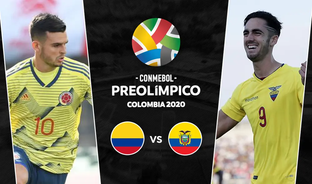 Colombia vs Ecuador Sub 23 por el Preolimpico Bogotá 2020.