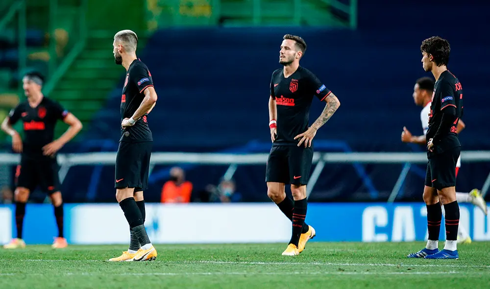 Atlético de Madrid perdió con Leipzig en cuartos de final de la Champions League. Foto: EFE