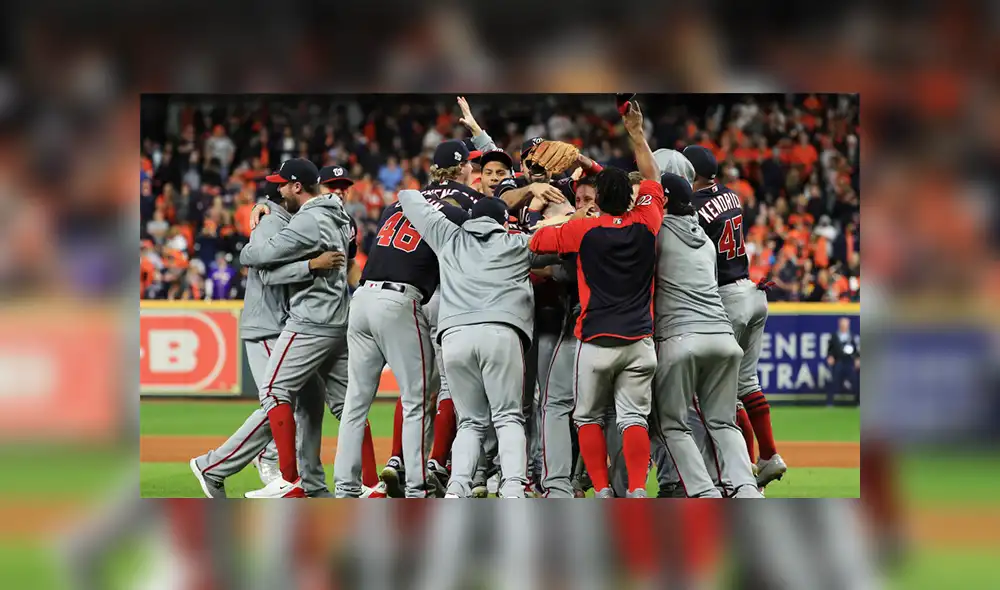 Los 'Nats' celebran su primer título de la Serie Mundial. Créditos: Mike Ehrmann/Getty Images