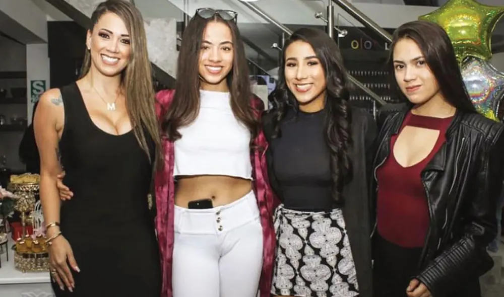 Melissa Klug junto a sus hijas Melissa Lobatón, Samahara Lobatón y Gianella Marquina. Foto: composición LR/ difusión