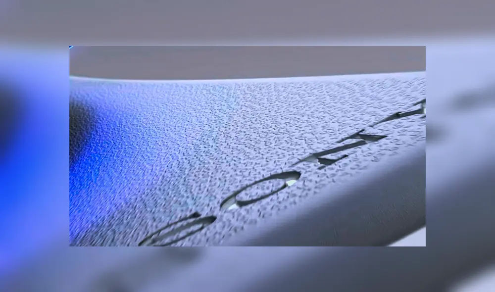 La superficie de PS5 también tiene un diseño similar. Foto: PlayStation, vía BlindArchangel. La superficie de PS5 también tiene un diseño similar. Foto: PlayStation, vía BlindArchangel.