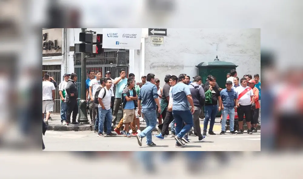 Paro de colectiveros: Policía restableció el orden en Plaza San Martín [VIDEO]