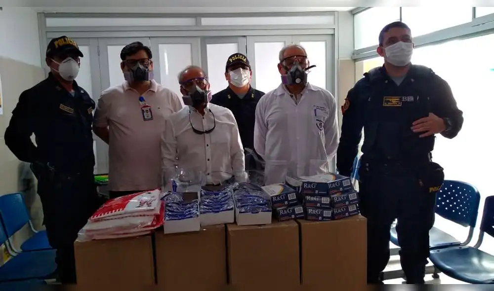 Donación de EPP para PNP Lambayeque