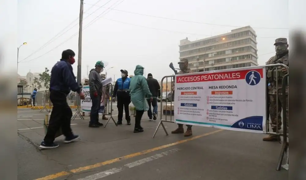 La Municipalidad Metropolitana de Lima (MML) habilitó nuevos accesos para peatones y vehículos en el Mercado Central, Mesa Redonda y en el Triángulo de Grau. / Foto: Municipalidad de Lima