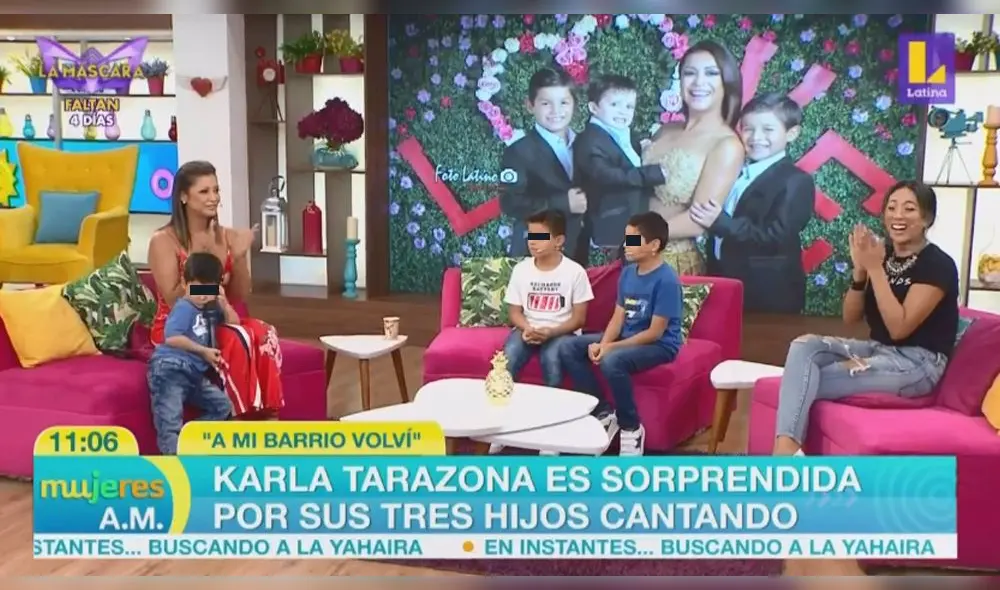 Karla Tarazona recibió grata sorpresa por parte de su hijo mayor