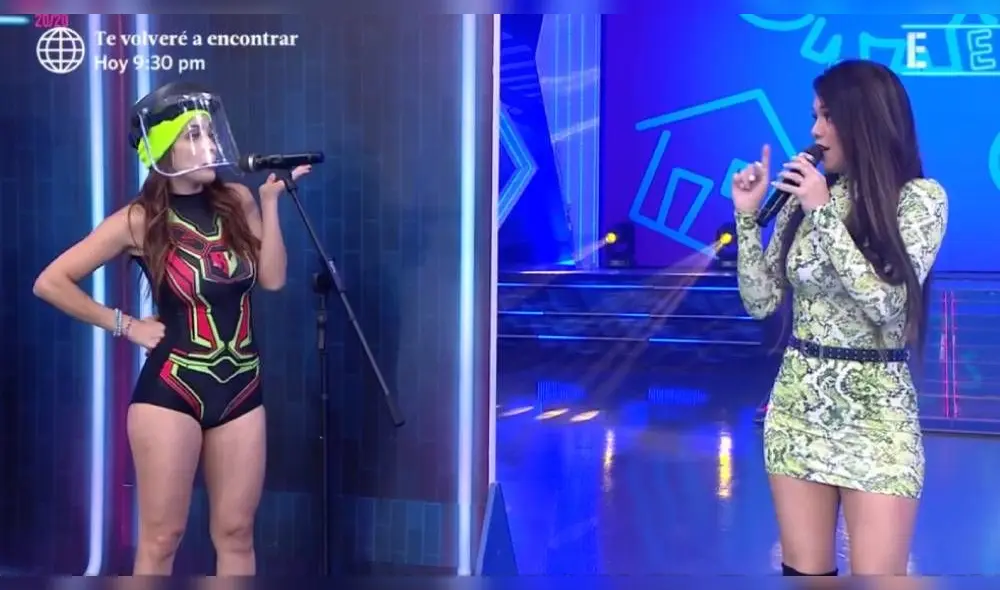 Jazmín Pinedo y Rosángela Espinoza discuten en Esto es guerra Jazmín Pinedo y Rosángela Espinoza discuten en Esto es guerra