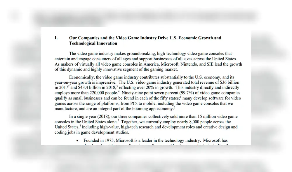 Nintendo, Sony y Microsoft se unen contra la tarifa de Donald Trump.