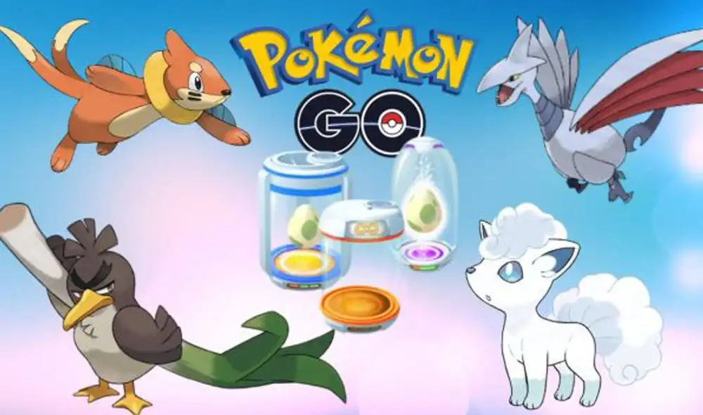 Vulpix de Alola y Farfetch’d de Galar son algunas de las criaturas que eclosionarán de los huevos de Pokémon GO. Foto: Niantic