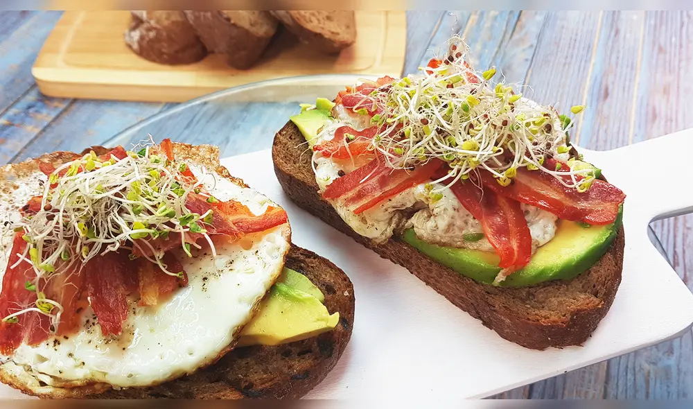 Receta panes con palta Receta panes con palta