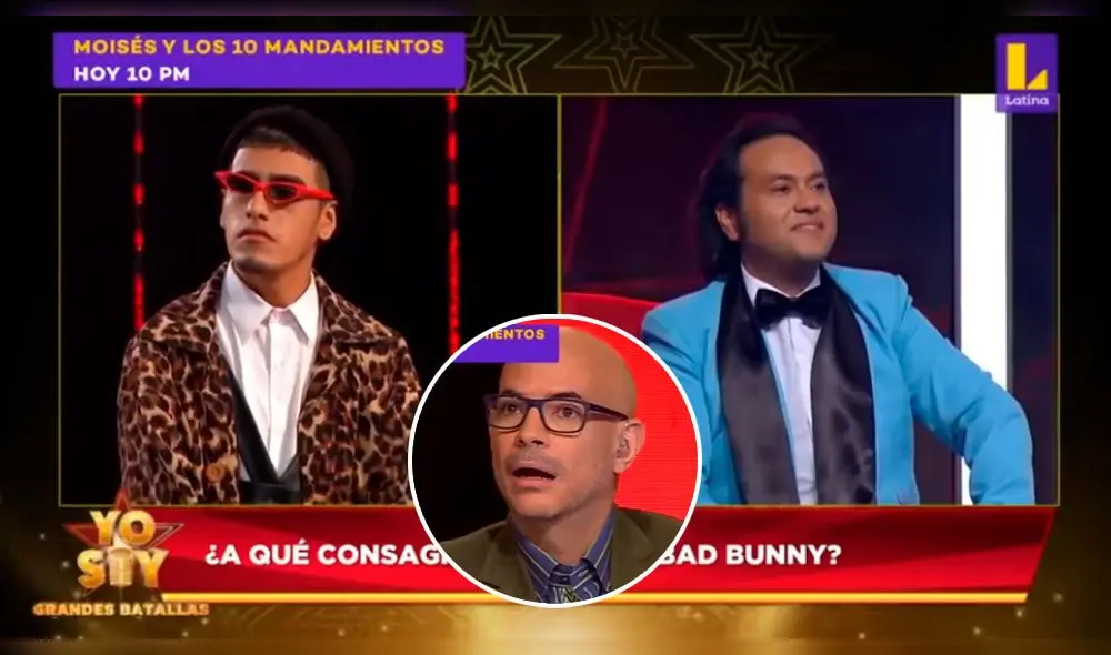 Daniel Córdoba eligió a Jairo Tafur para enfrentarse en una 'batalla' de canto durante la emisión de Yo Soy. Foto: captura Latina