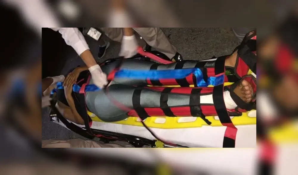 Protecció Civil de la ciudad de Monterrey atendió, de inmediato, el accidente de Évelin. Foto: El Universal de México. Protecció Civil de la ciudad de Monterrey atendió, de inmediato, el accidente de Évelin. Foto: El Universal de México.