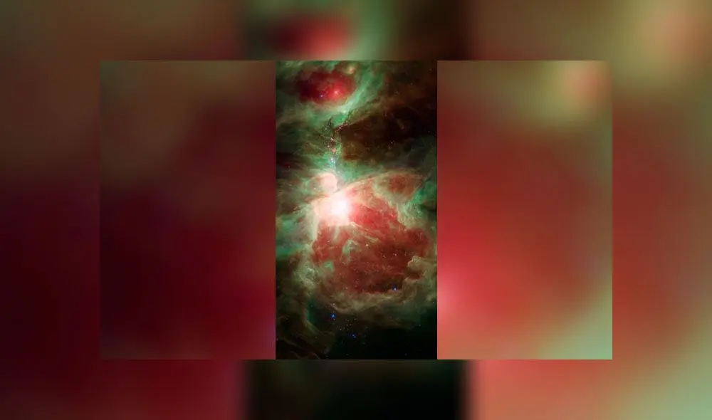 Región formadora de estrellas cerca de la espada de la constelación de Orión. Crédito: NASA.