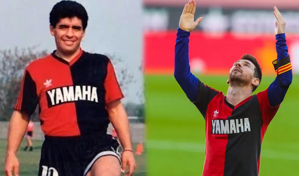 Diego Maradona tuvo como uno de sus últimos clubes a Newell's Old Boys, de cuyas divisiones inferiores surgió Lionel Messi. Foto: composición/EFE