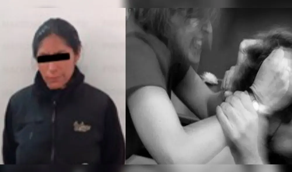 En plena calle en Cusco mujer golpeó a su padre para arrebatarle dinero.