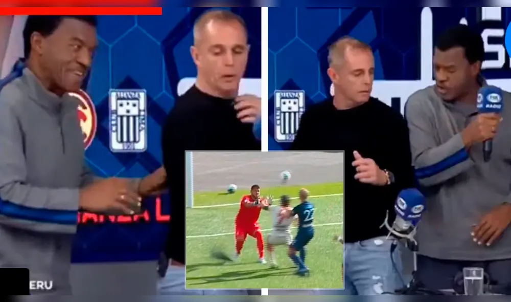Alianza Lima: Julio César Uribe y Julinho recrean jugada polémica de Federico Rodríguez. Foto: Captura de video. Alianza Lima: Julio César Uribe y Julinho recrean jugada polémica de Federico Rodríguez. Foto: Captura de video.