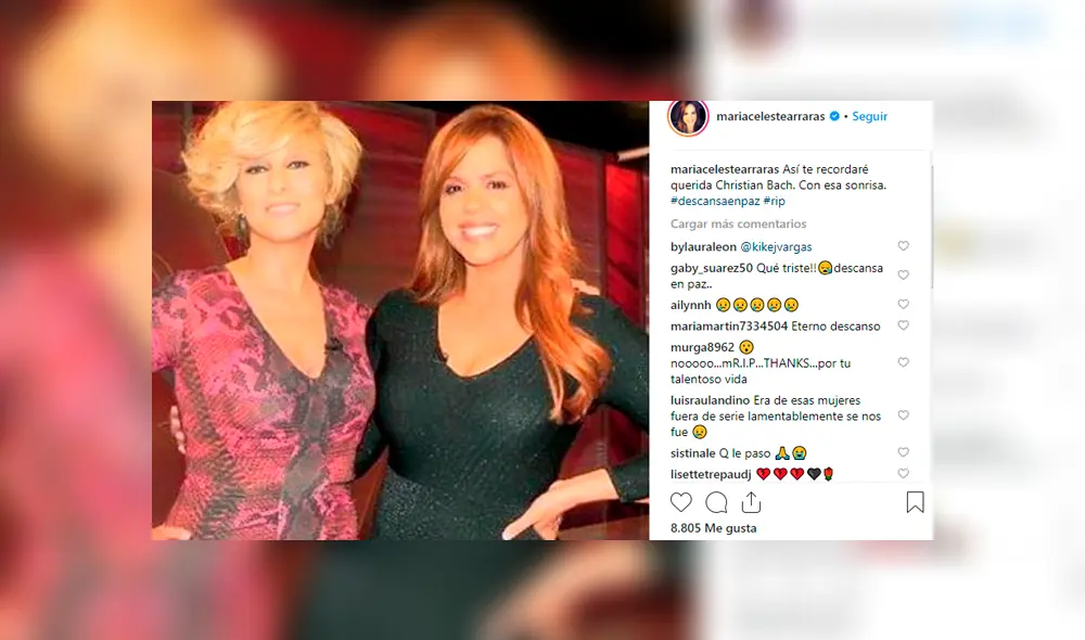 Celebridades despiden con estas palabras a Christian Bach  [FOTOS]