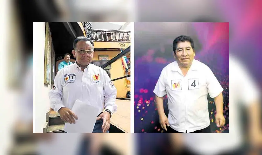 Excontralor Edgar Alarcón e Hipólito Chaiña podrían ser congresistas.