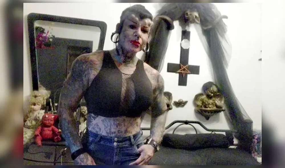 María José Cristerna, conocida por sus modificaciones corporales, también es la mujer más tatuada del mundo. Foto: Instagram.