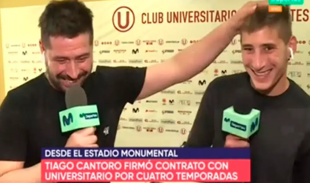 Tiago Cantoro estará vinculado a Universitario de Deportes hasta el año 2023. | Foto: Movistar Deportes