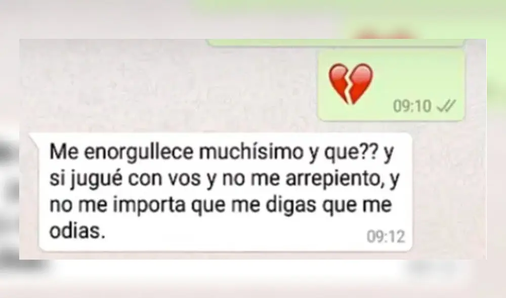 WhatsApp: chica le envía a ex su foto con su nuevo novio y él reacciona de forma conmovedora [FOTOS]