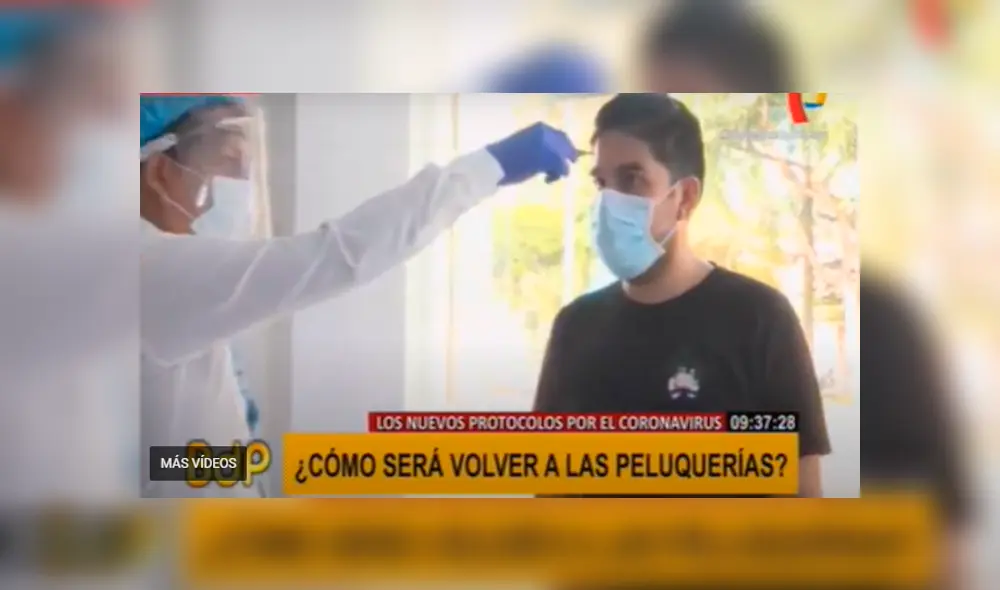 Estilistas toman medidas sanitarias para reabrir negocios. Foto: Captura