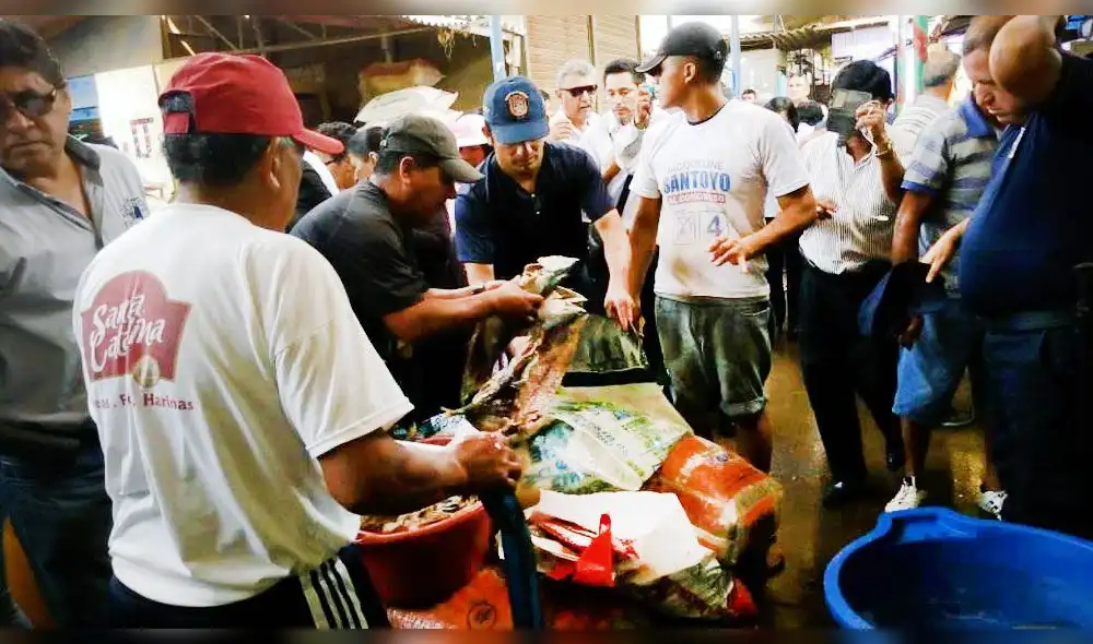 Semana Santa: decomisan pescado en mal estado en mercado Moshoqueque Semana Santa: decomisan pescado en mal estado en mercado Moshoqueque