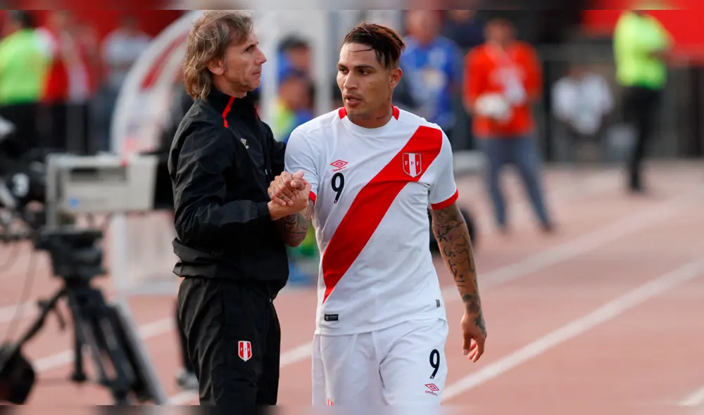 Selección peruana: Paolo Guerrero recibe elogios de Ricardo Gareca.