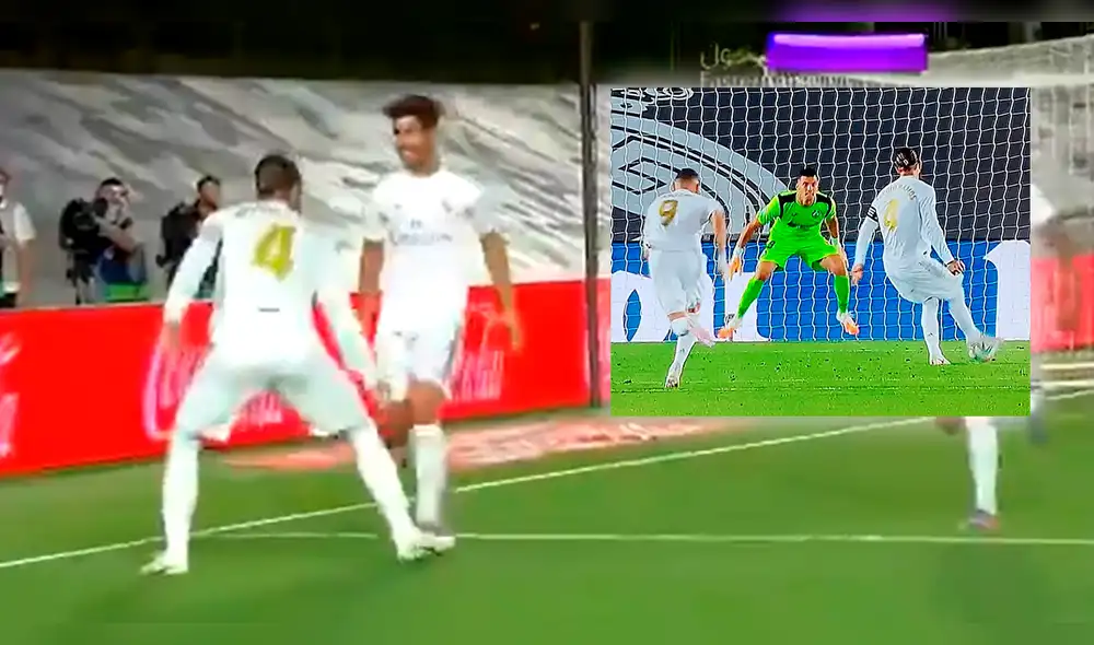 Real Madrid: Gol Sergio Ramos. Foto: Movistar+.