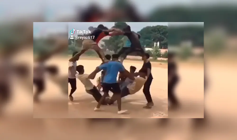 En Facebook, un grupo de chicos se animaron a realizar un peligroso truco y el resultado sorprendió.