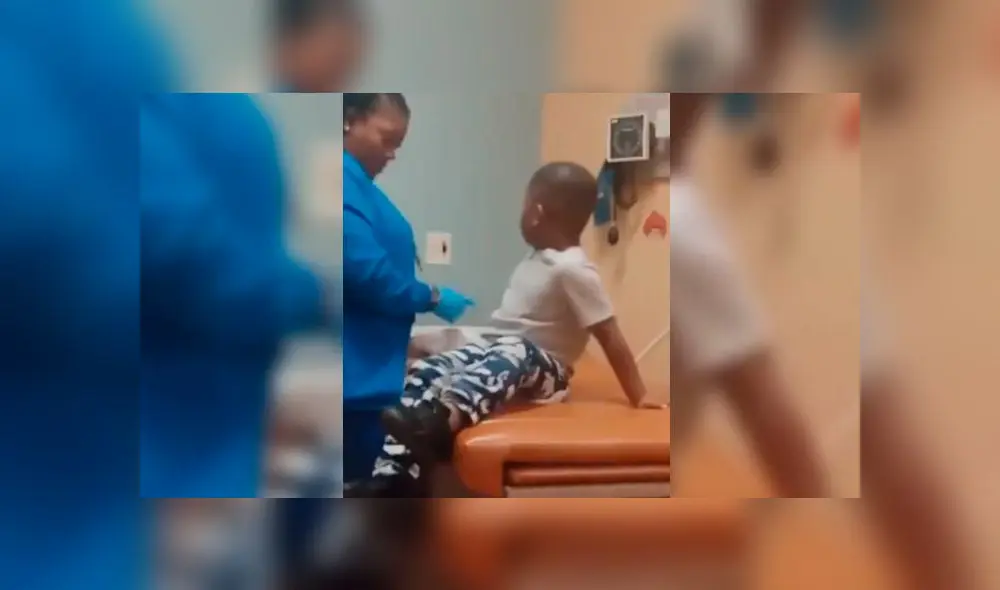 Facebook: Enfermera usa creativo método para poner inyección a niño [VIDEO]
