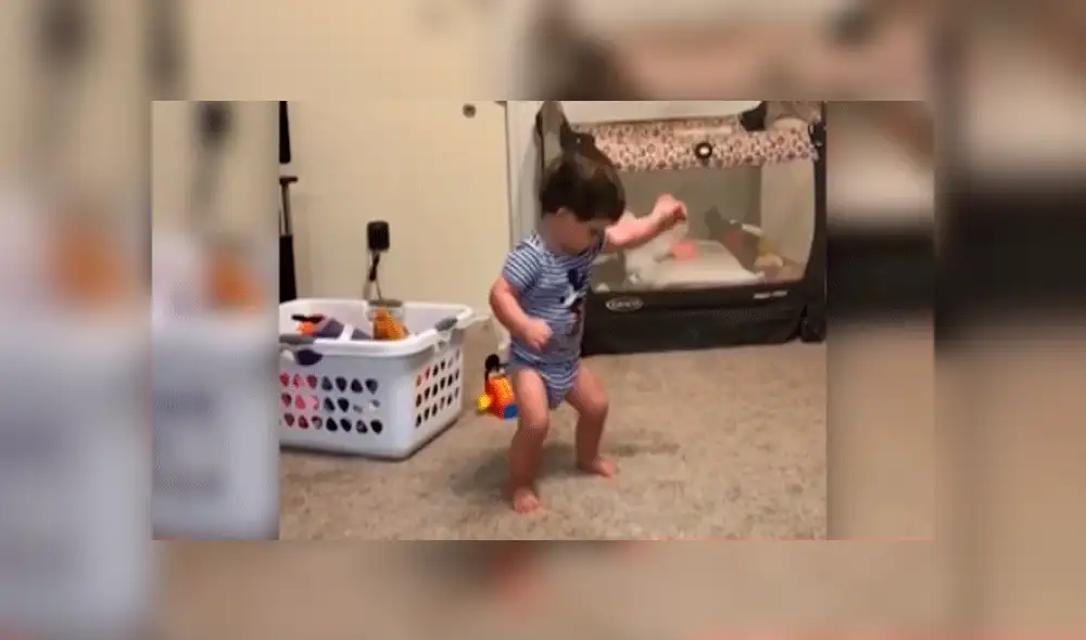 Bebé causa furor en redes sociales al imitar baile de “The git up” [VIDEO] 