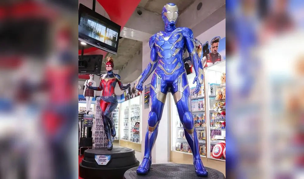 Avengers Endgame: trajes de RESCUE y Capitana Marvel son exhibidos [VIDEO]
