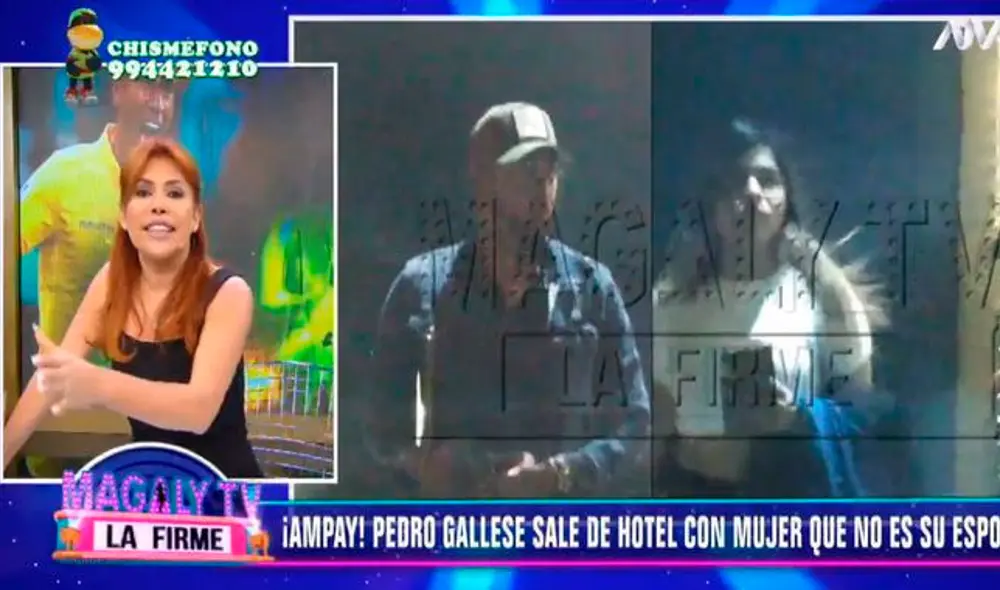 Magaly Medina y Pedro Gallese Magaly Medina y Pedro Gallese